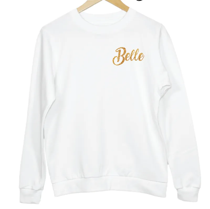 Personalised Name Crew Neck Sweatshirt