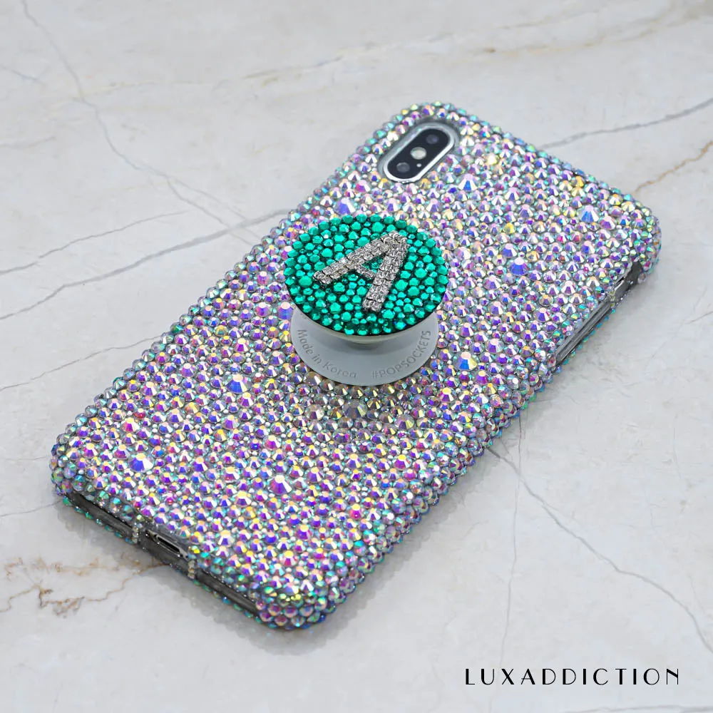 Personalized Genuine Crystals Design   PopSockets PopGrip - Pick Your Color (Style PS107)