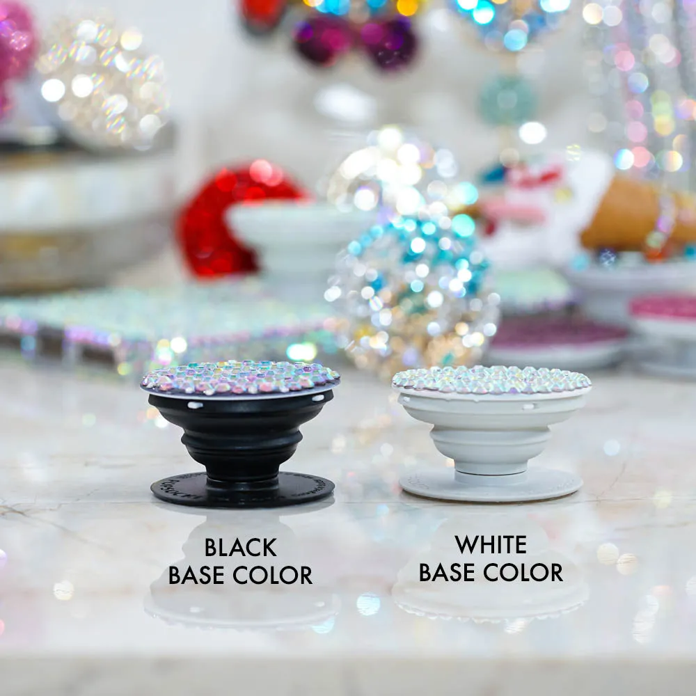 Personalized Genuine Crystals Design   PopSockets PopGrip - Pick Your Color (Style PS107)