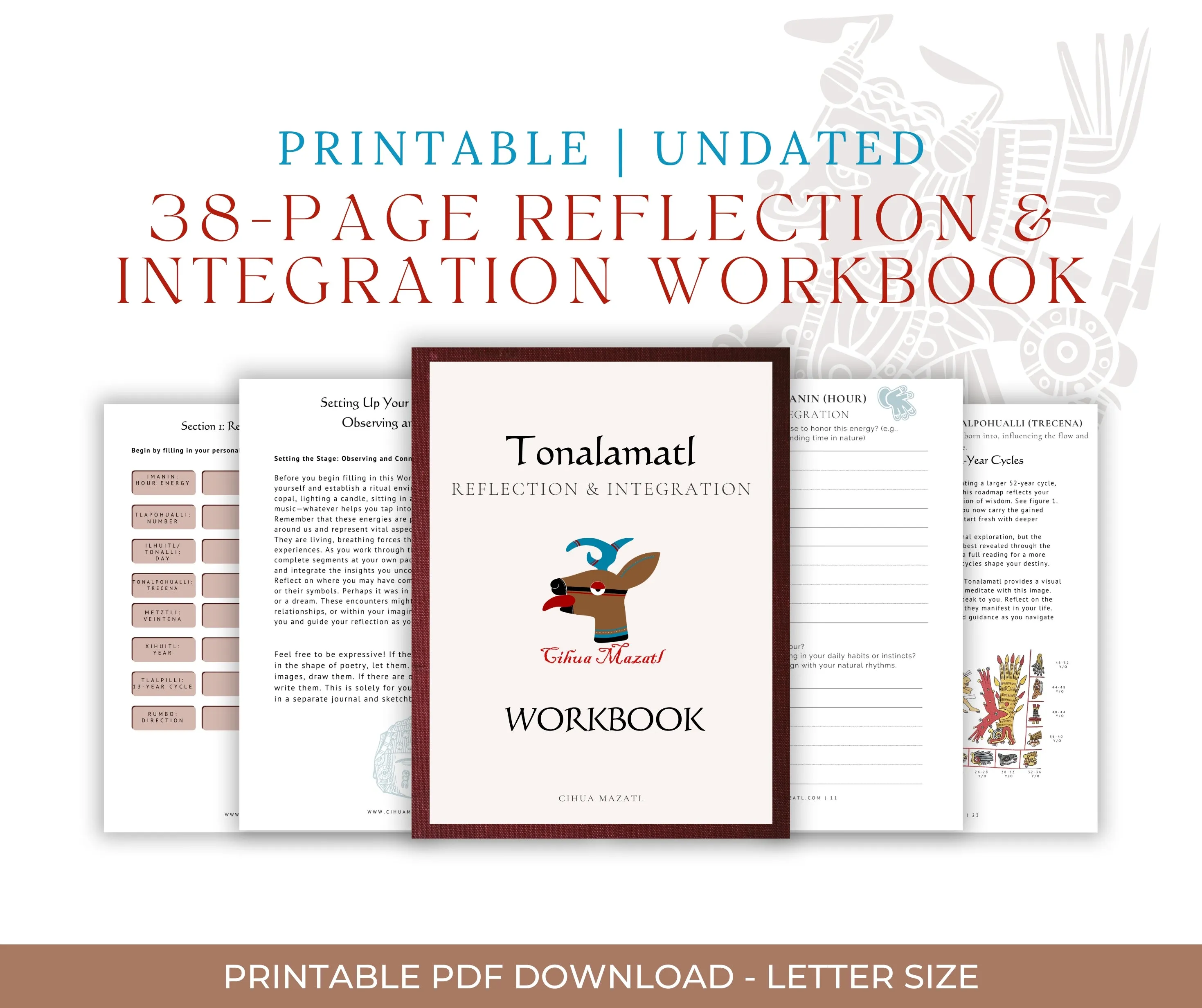 PERSONALIZED PDF TONALAMATL   WORKBOOK