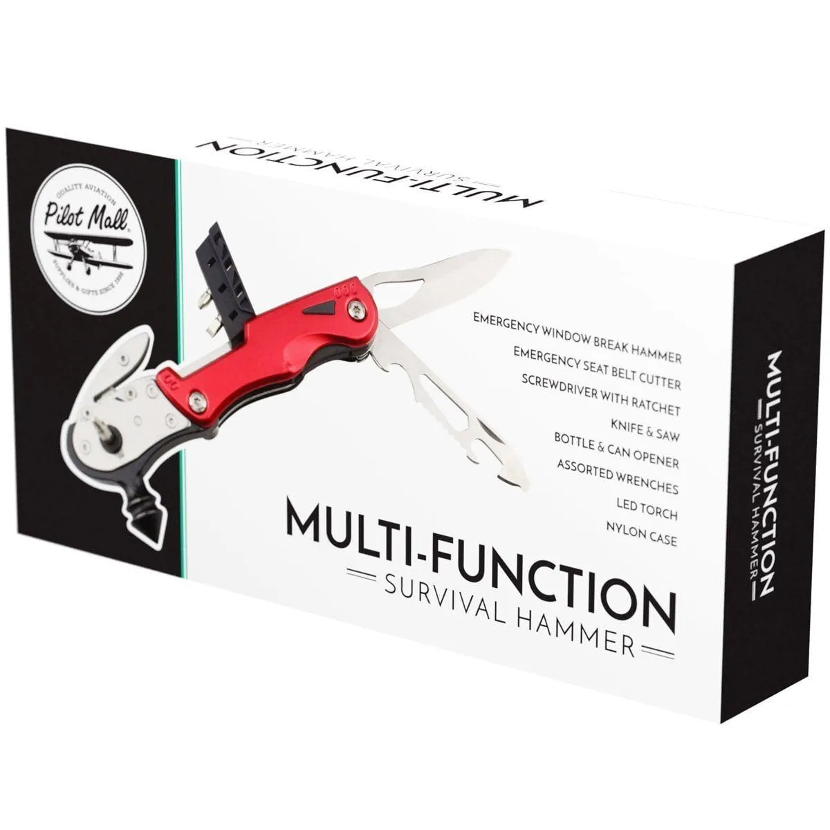 Pilot's Multi-Function Survival Hammer