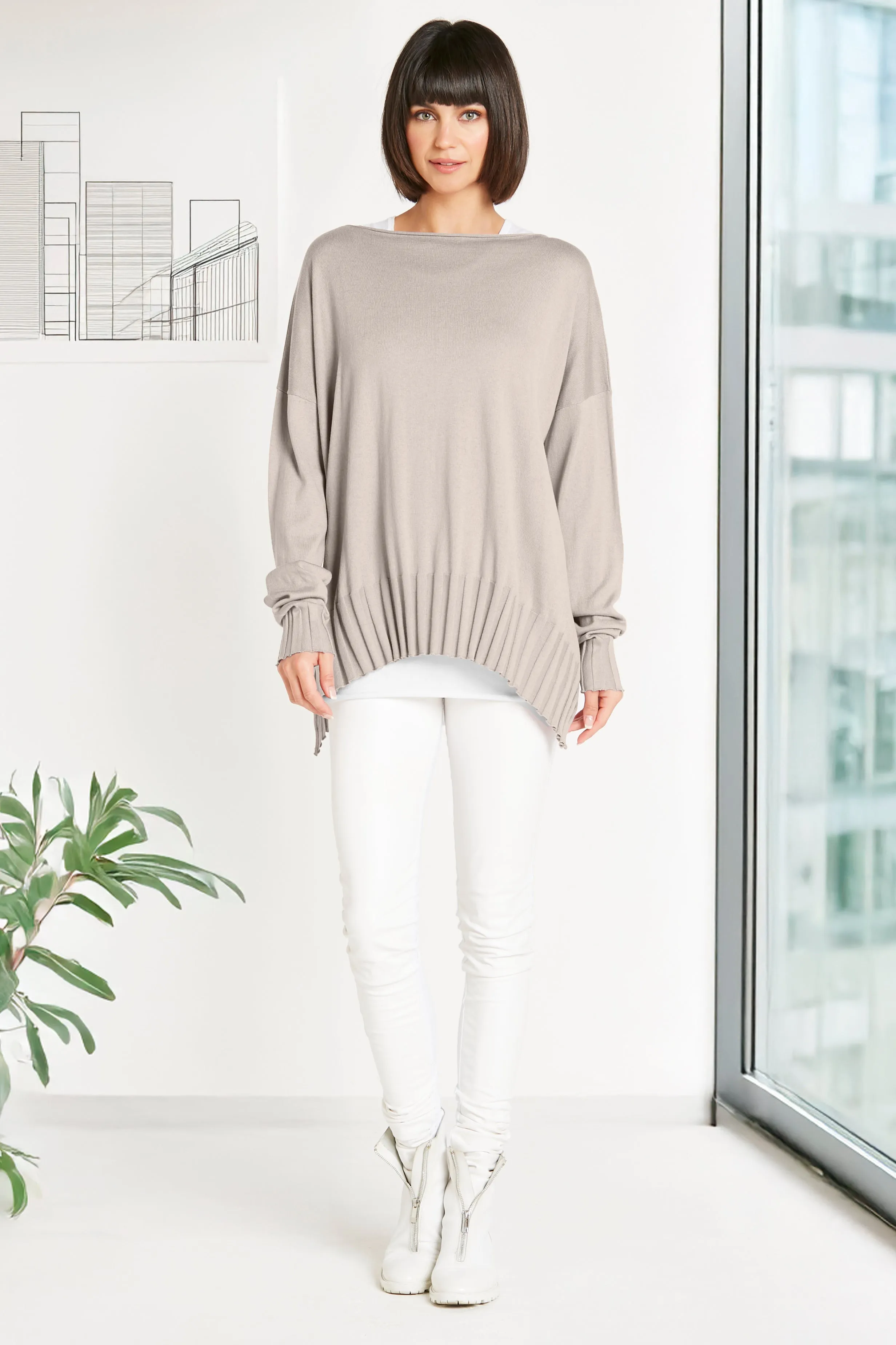 Pima Cotton Boatneck Rib