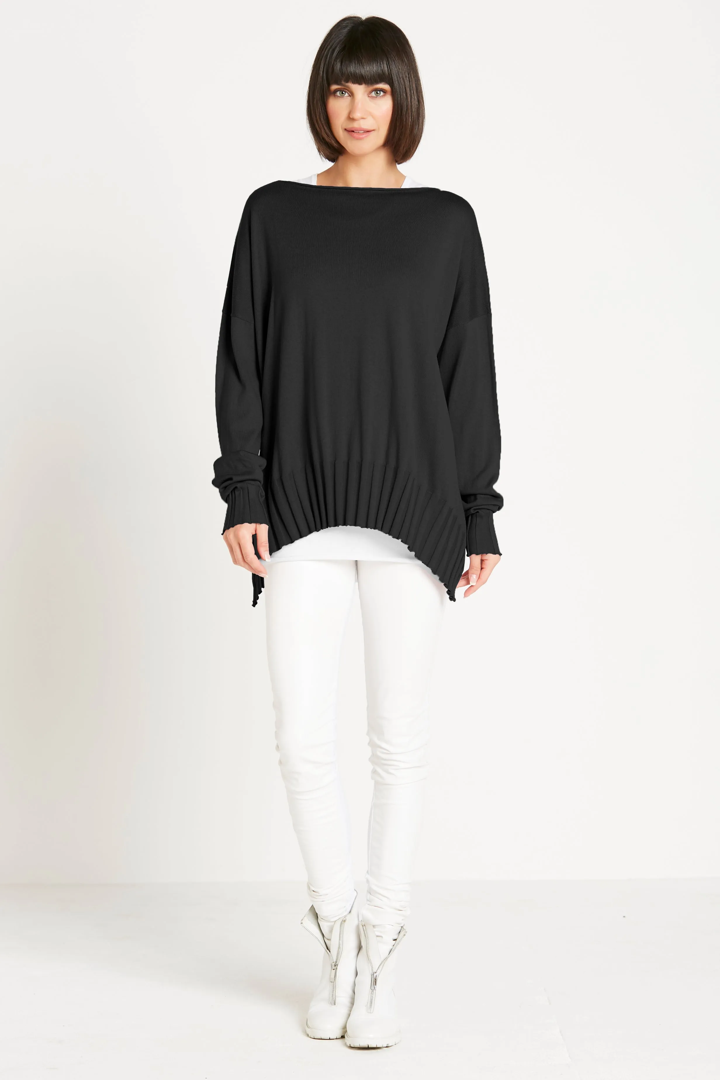 Pima Cotton Boatneck Rib