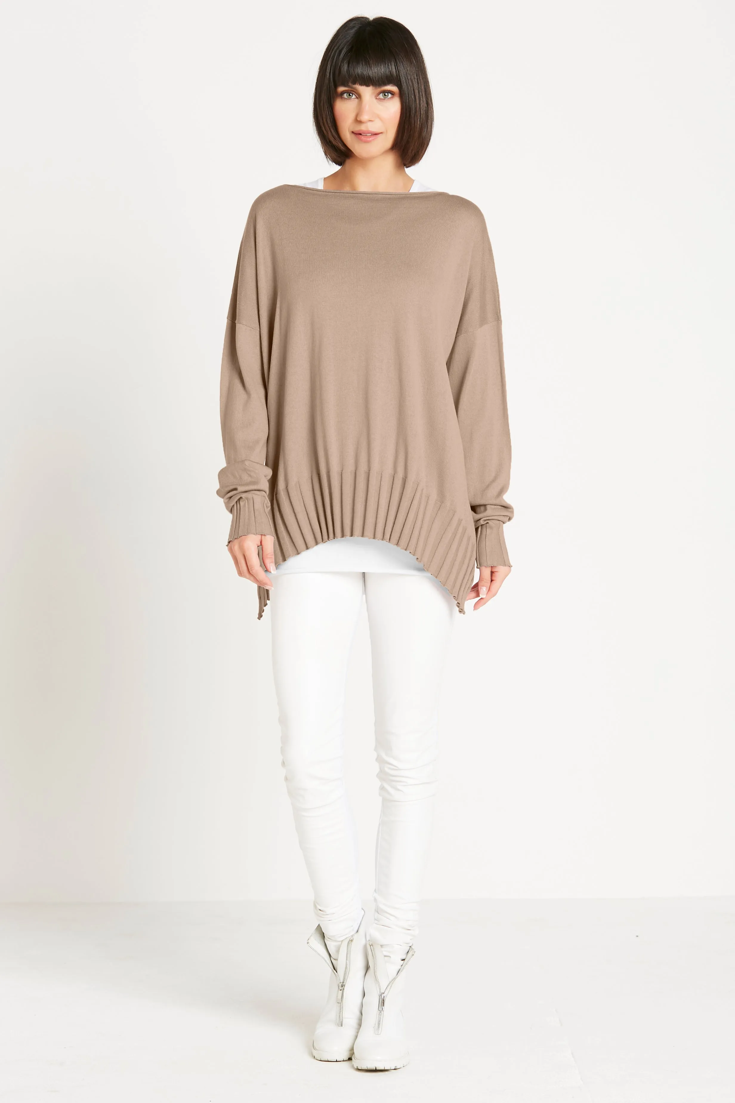 Pima Cotton Boatneck Rib
