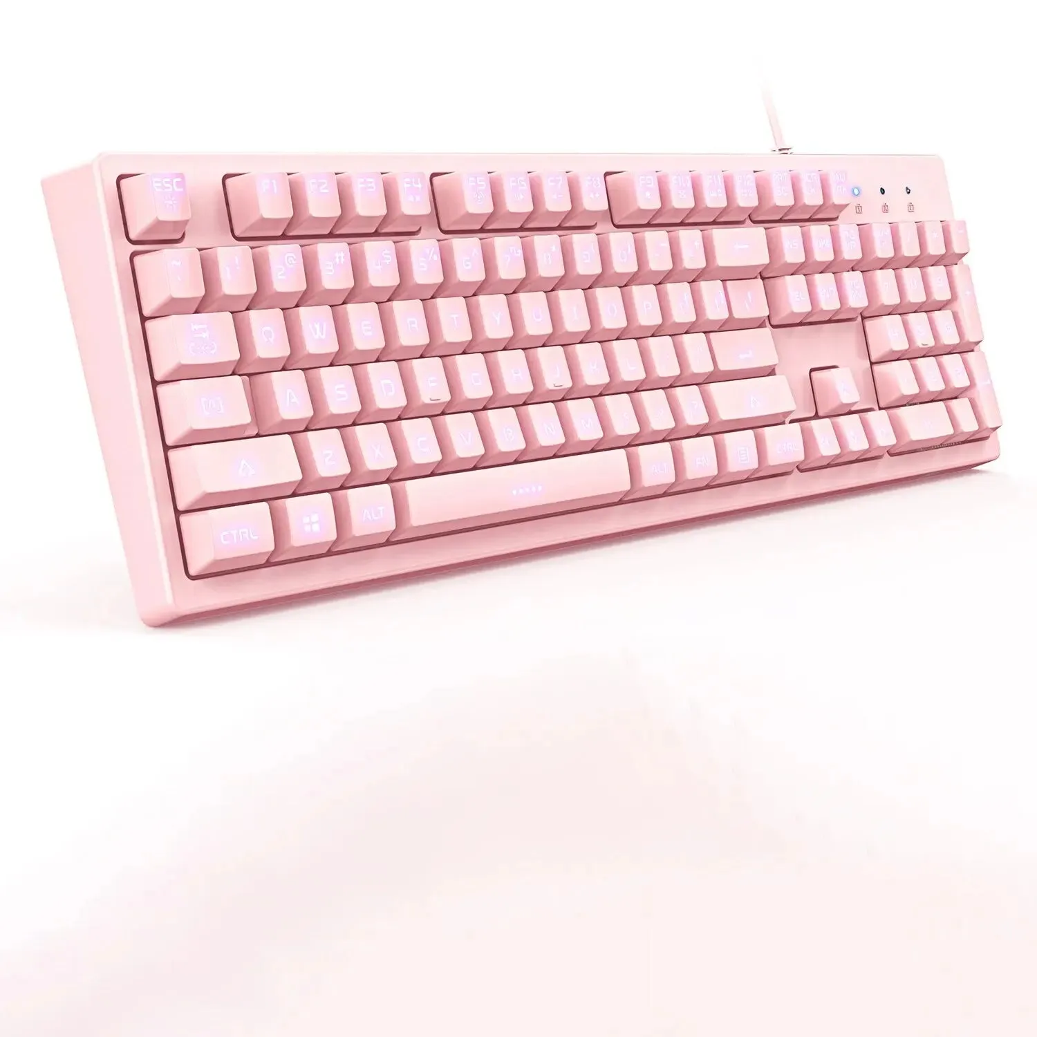 Pink Gaming Keyboard Set