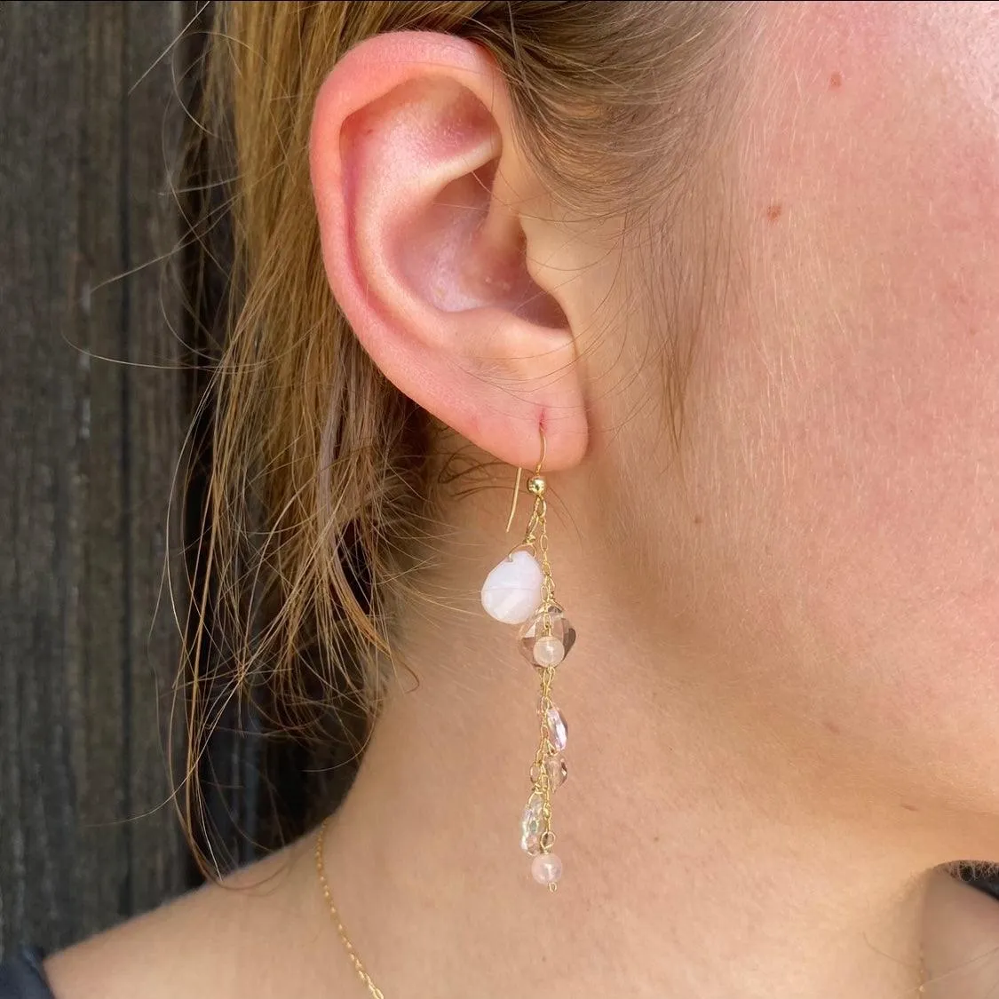 Pink Opal Cascade Jewelry