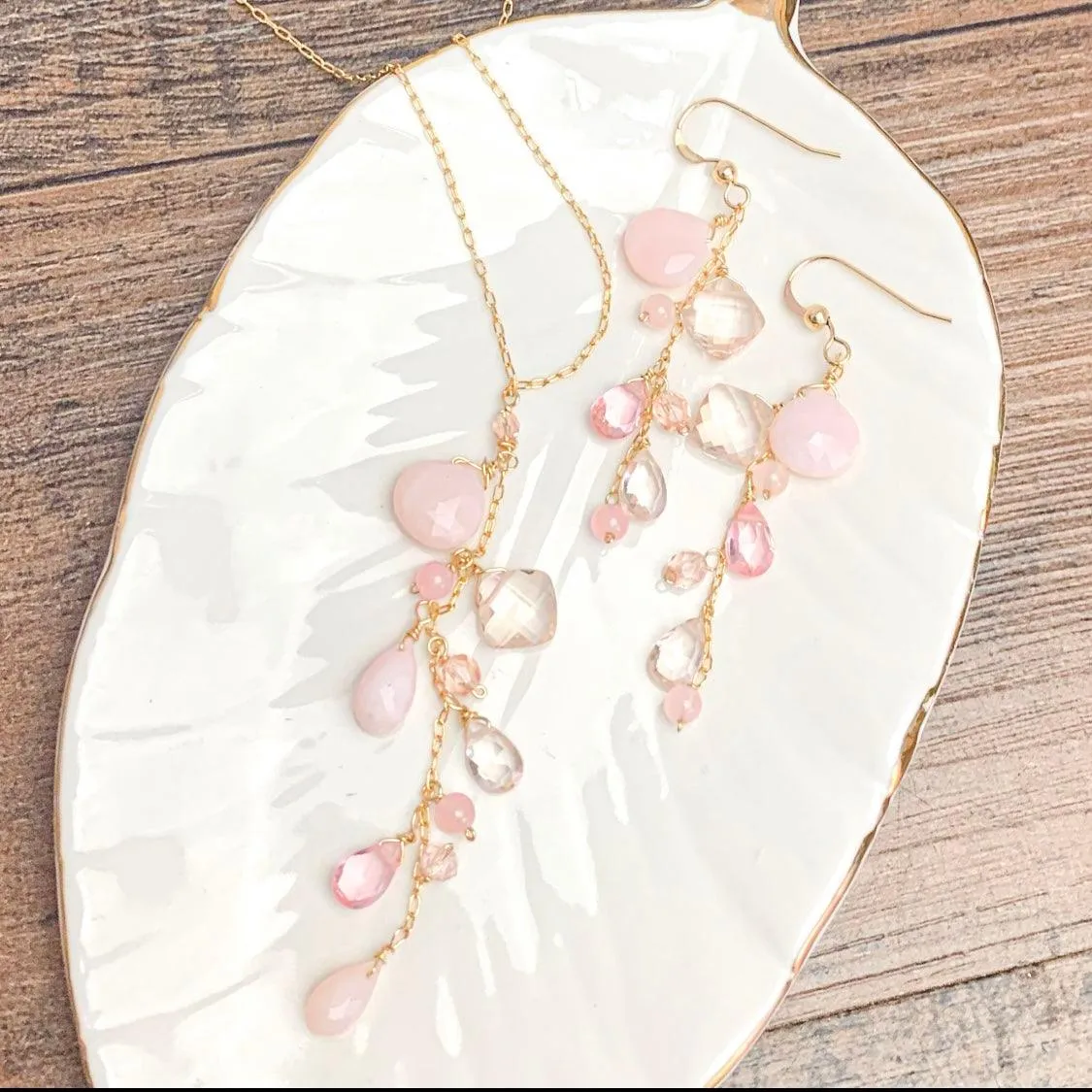 Pink Opal Cascade Jewelry