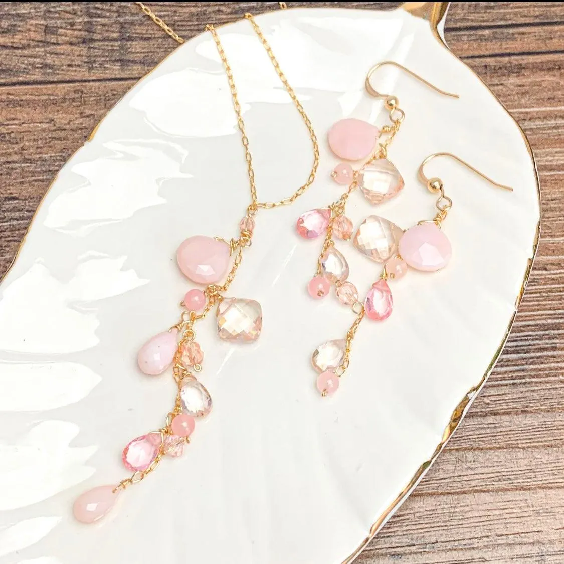 Pink Opal Cascade Jewelry