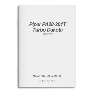 Piper PA28-201T Turbo Dakota Maintenance Manual (761-702)