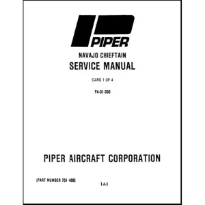 Piper PA31-350 Chieftain Maintenance Manual (761-488)