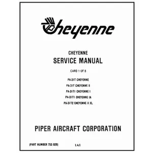 Piper PA31T,TIA, TI, T2  Cheyenne Maintenance Manual (753-826)