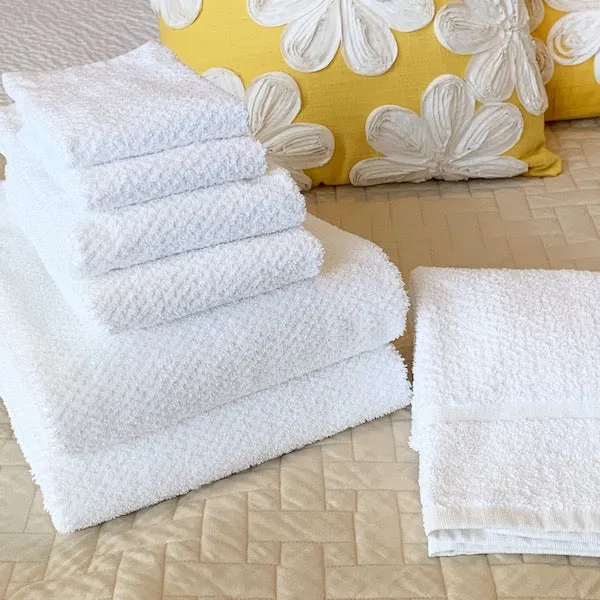 Pique Weave Bath Linens Add Textured Elegance to Your Bath
