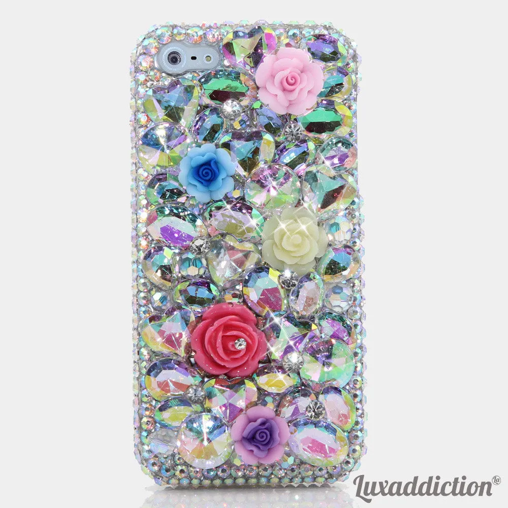 Plain AB Crystals Posies Design (style 715)