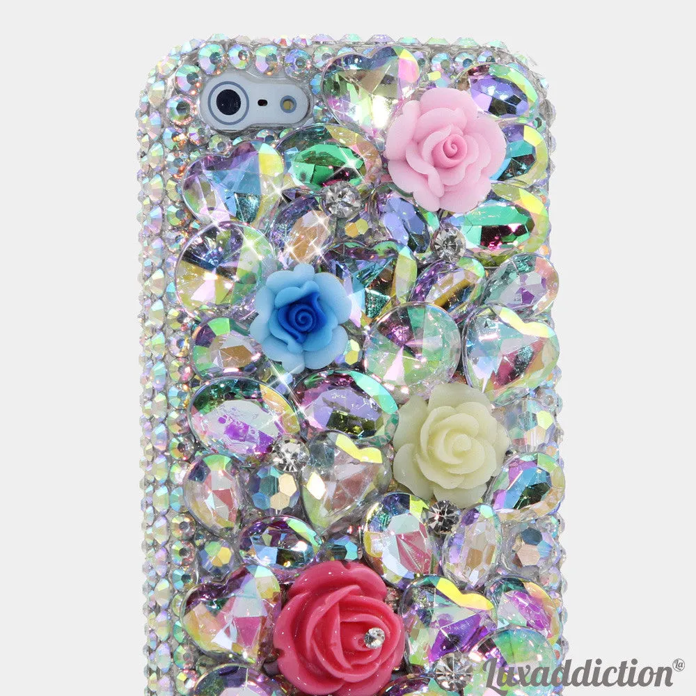 Plain AB Crystals Posies Design (style 715)