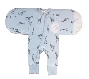 Plum Sketch Giraffe 1.0 TOG Swaddle Suit
