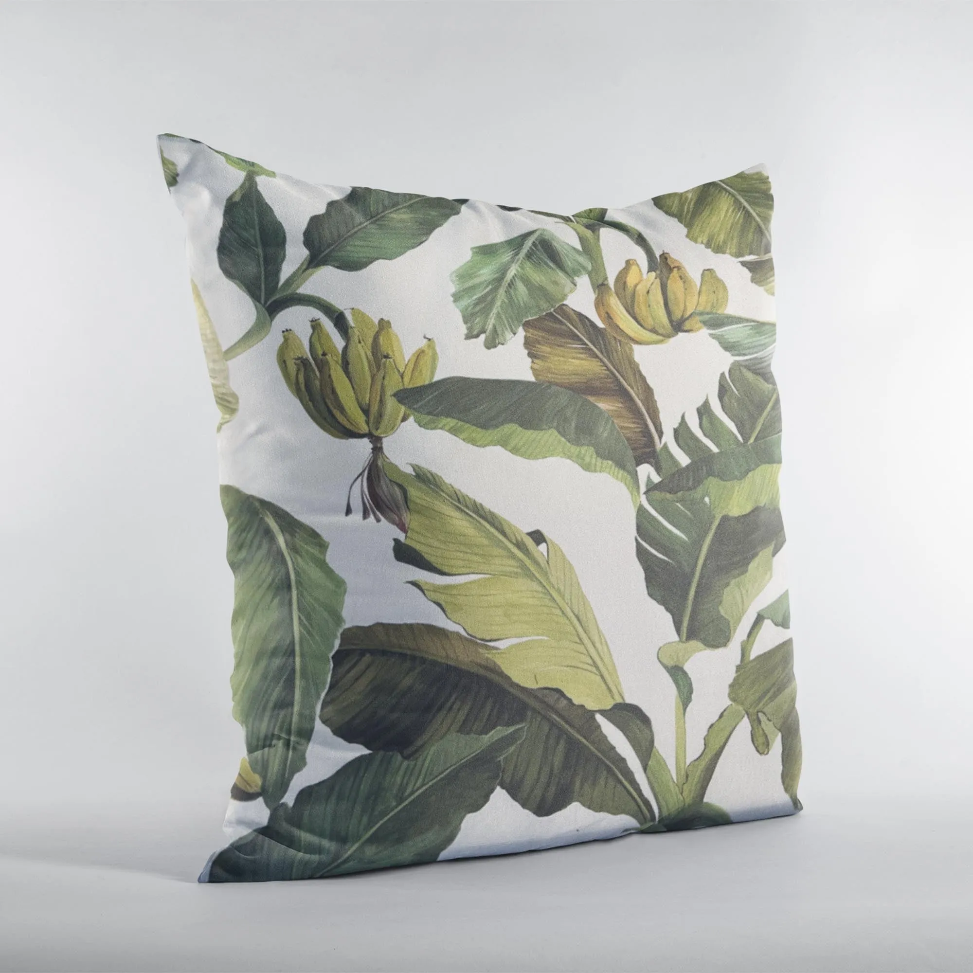 Plutus Green Beige Garden Bliss Floral Luxury Throw Pillow