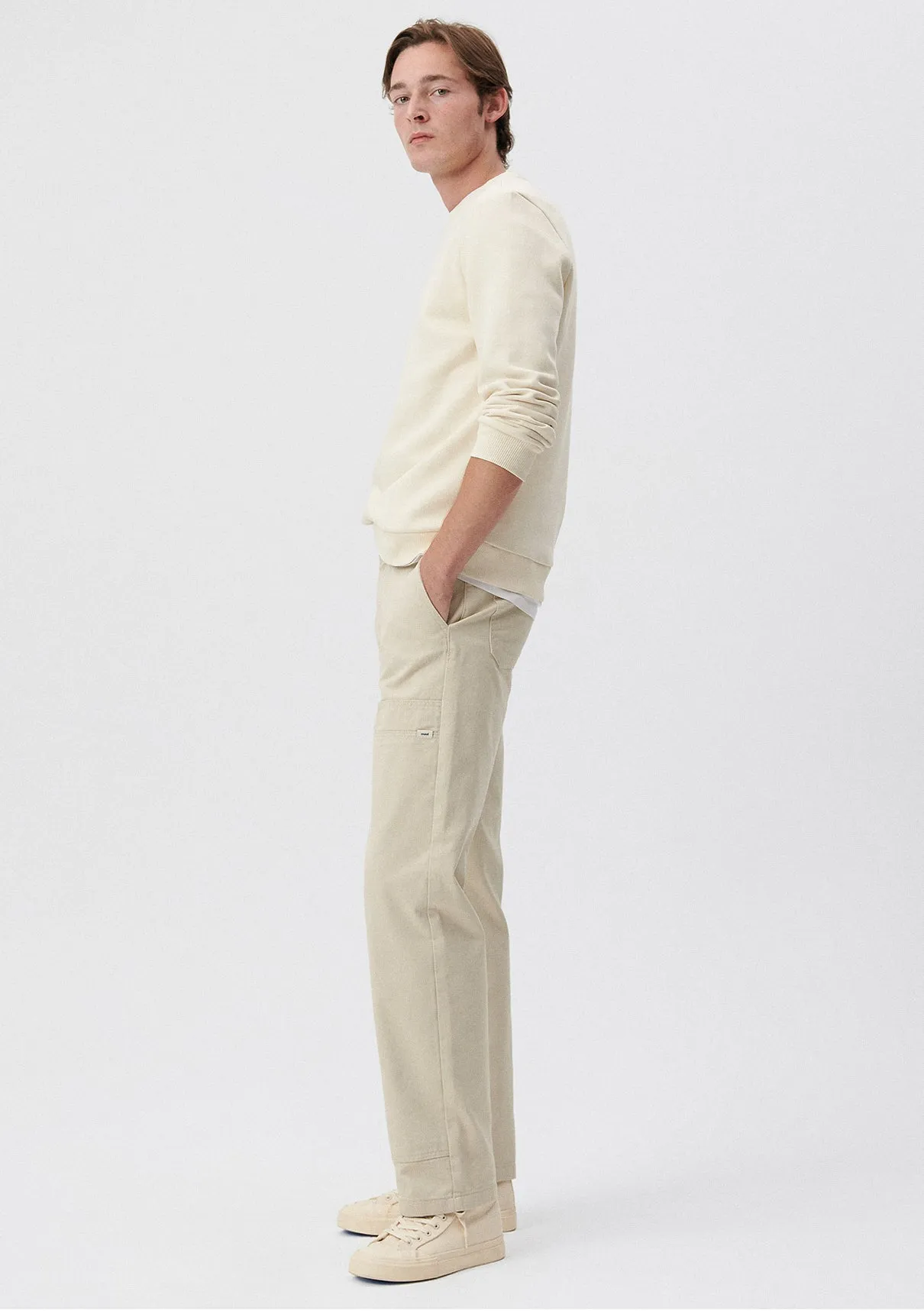 Pocket Detailed Beige Pants