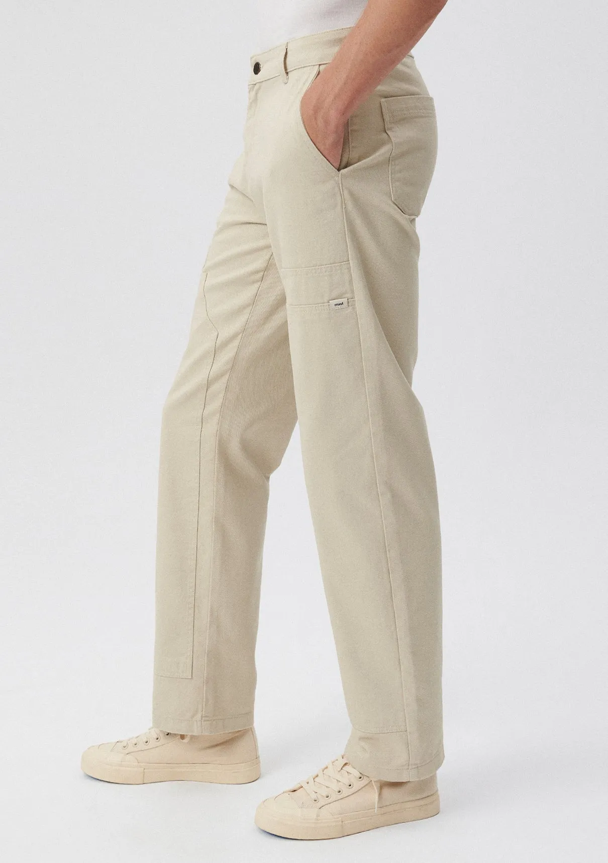 Pocket Detailed Beige Pants
