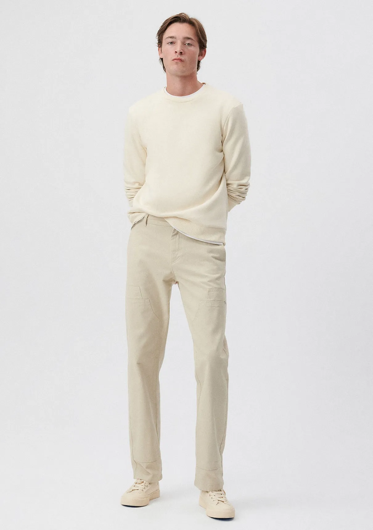 Pocket Detailed Beige Pants