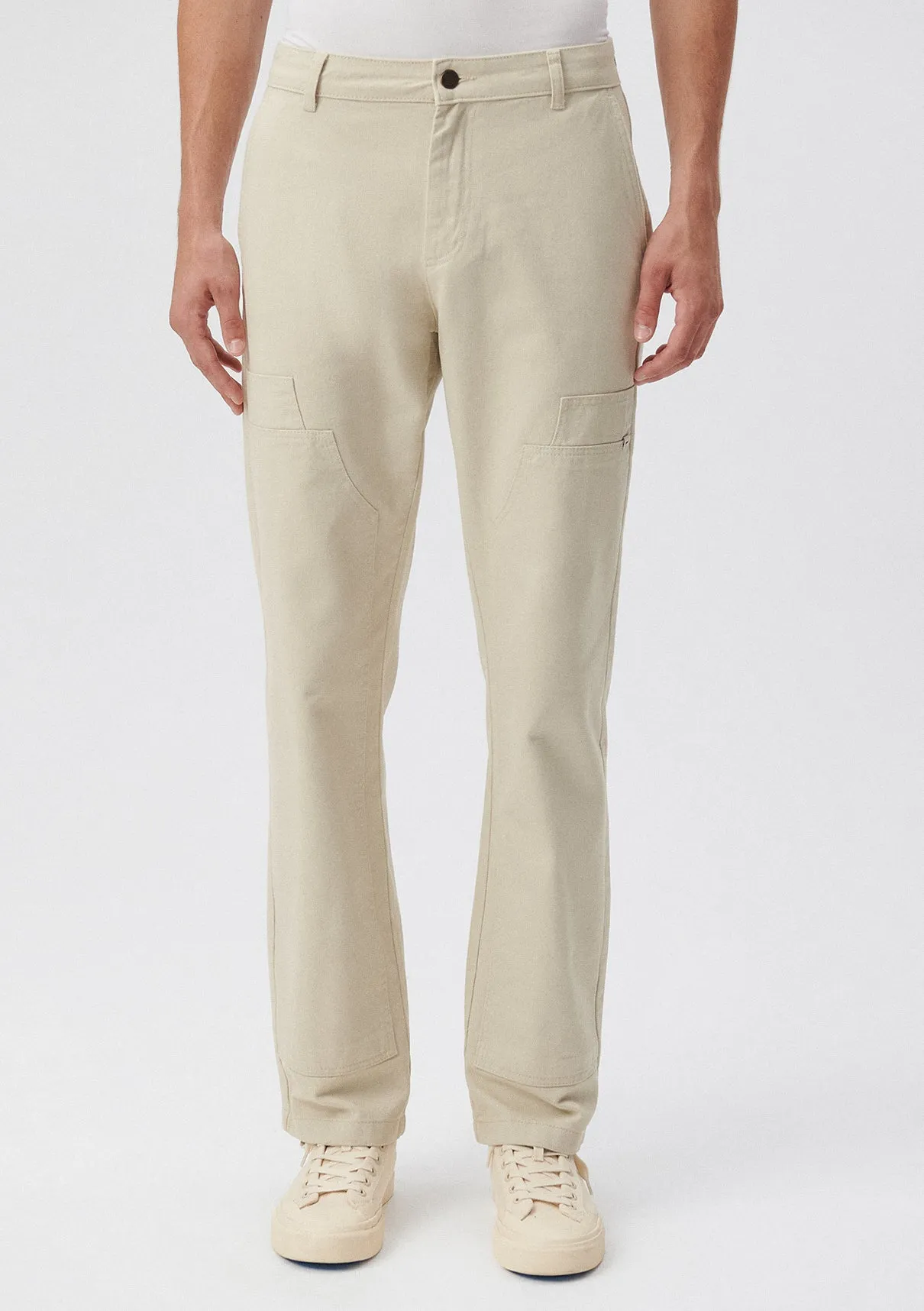Pocket Detailed Beige Pants