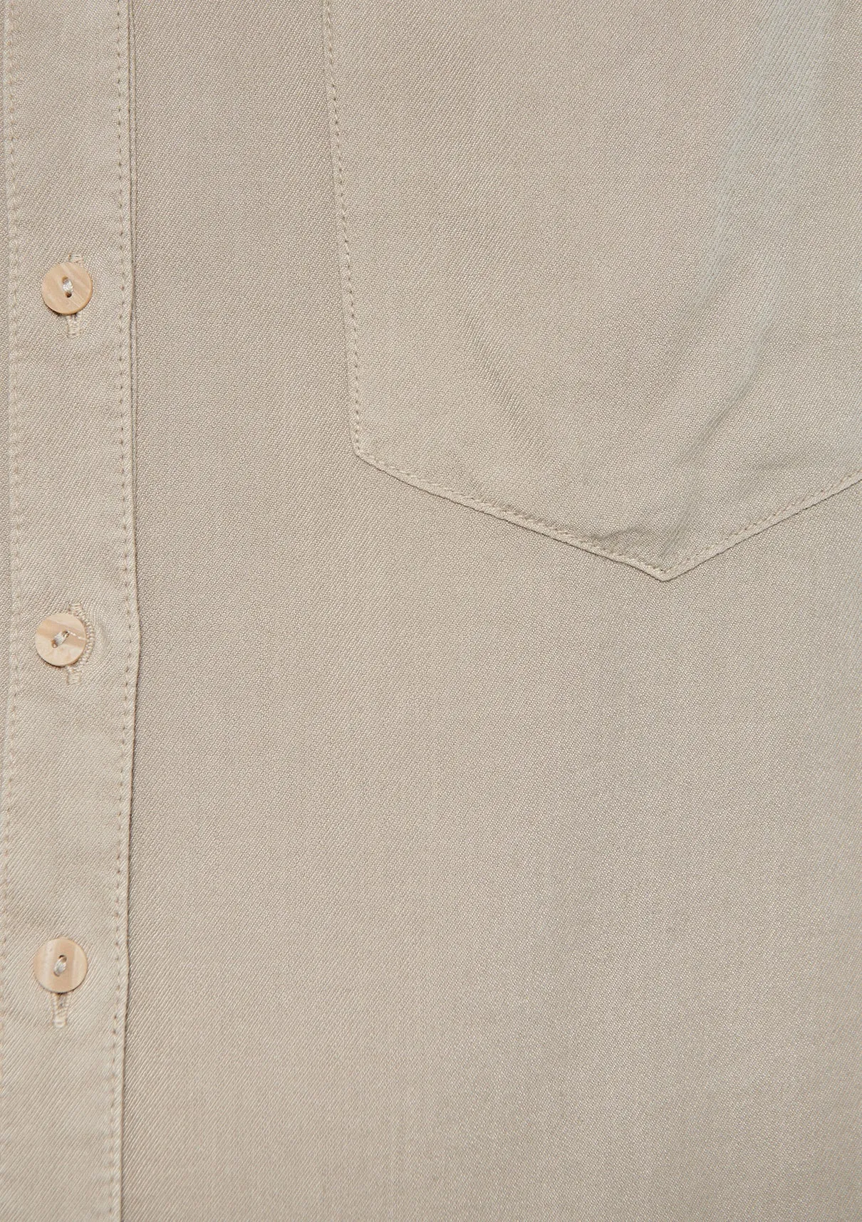 Pocket Detailed Beige Shirt