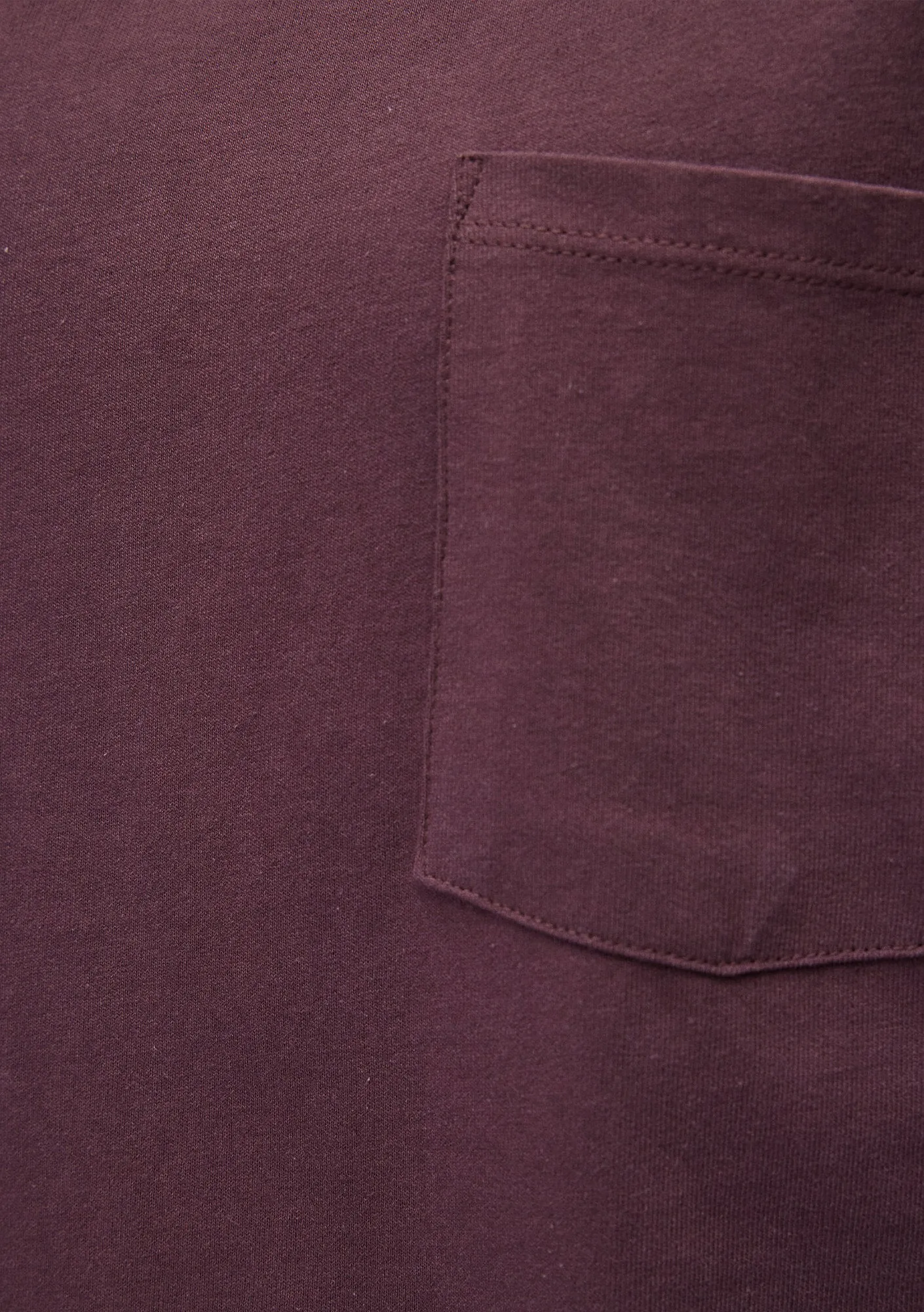 Pocket Detailed Brown Basic T-Shirt