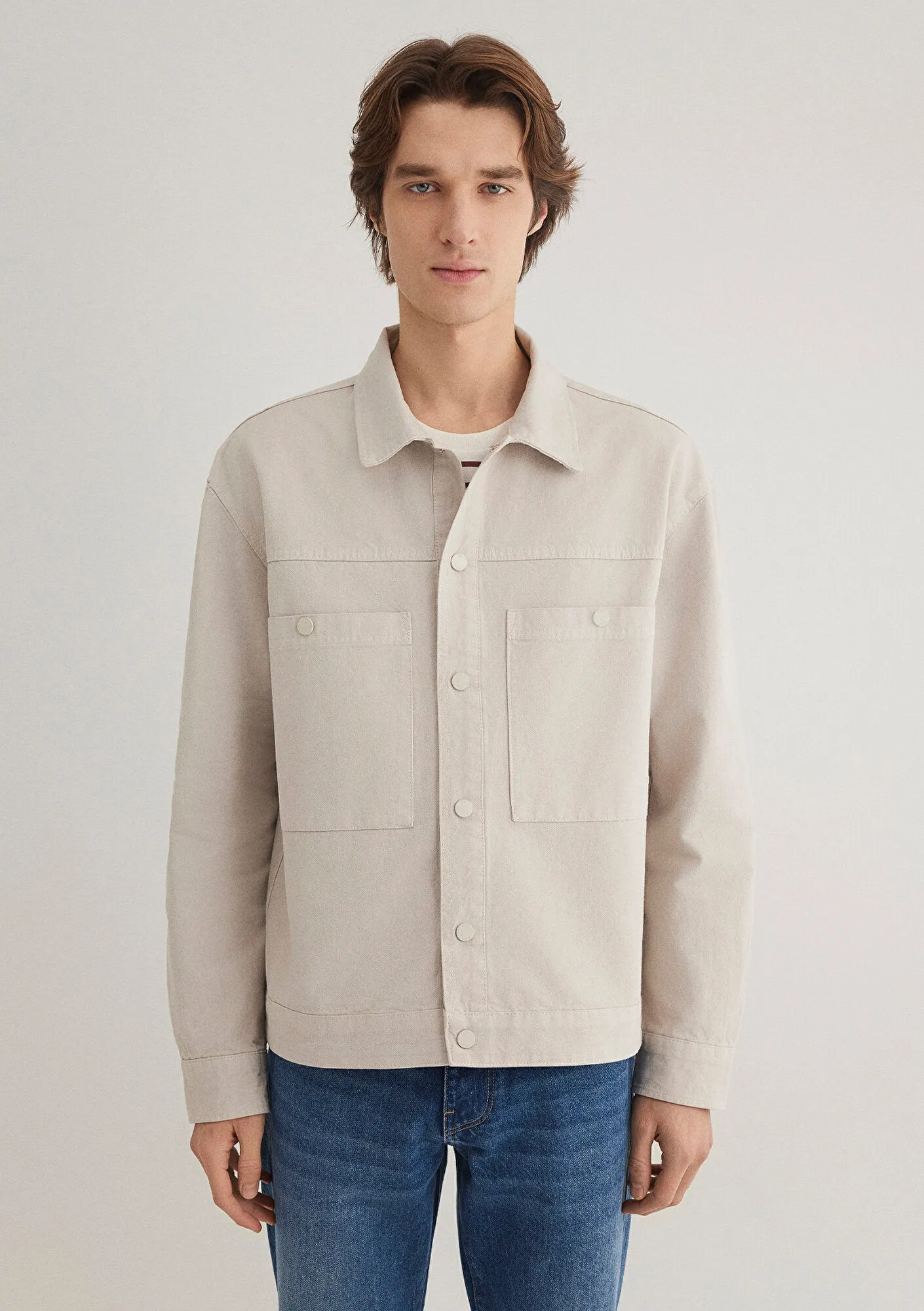 Pocket Detailed Brown Shirt