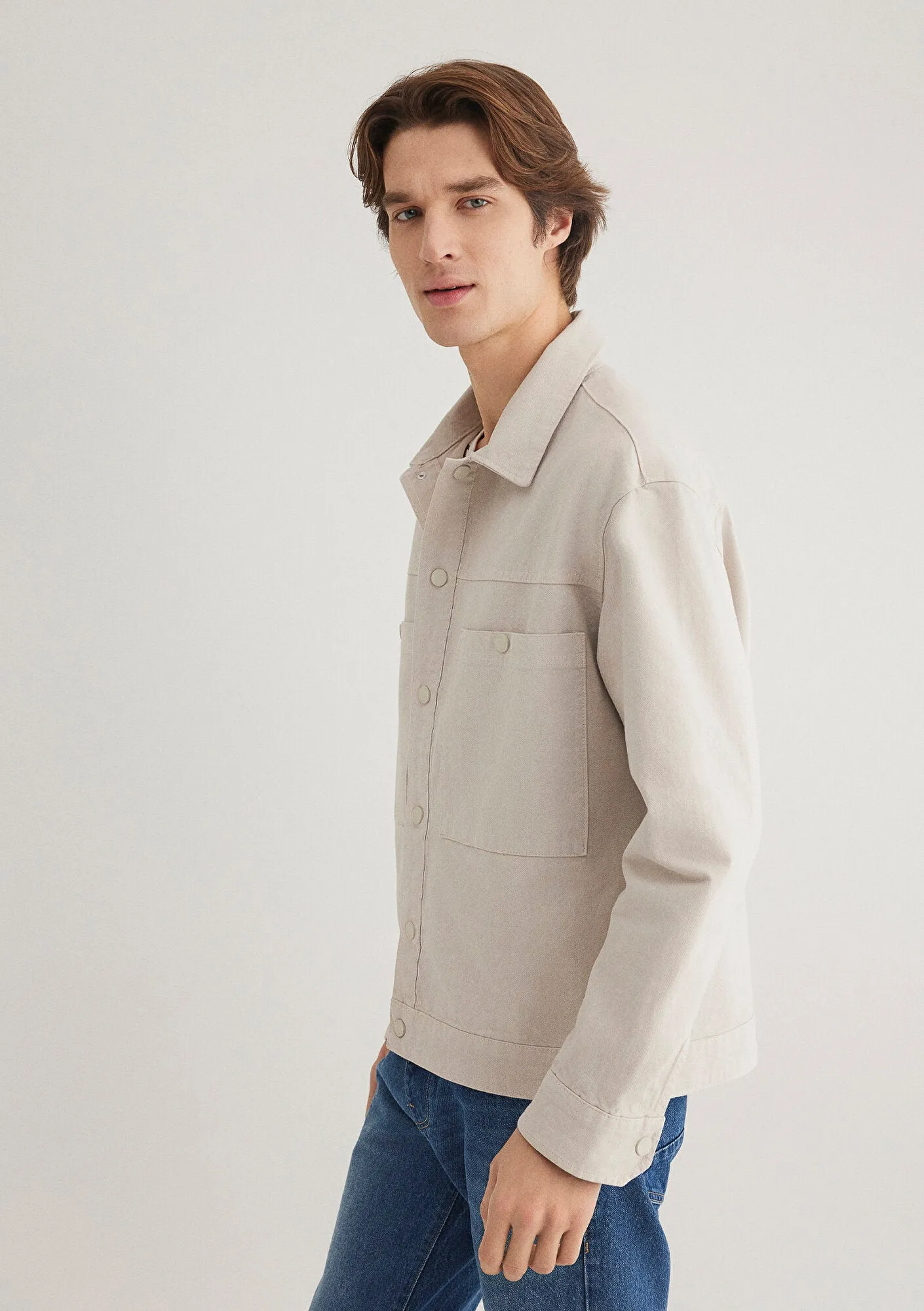 Pocket Detailed Brown Shirt