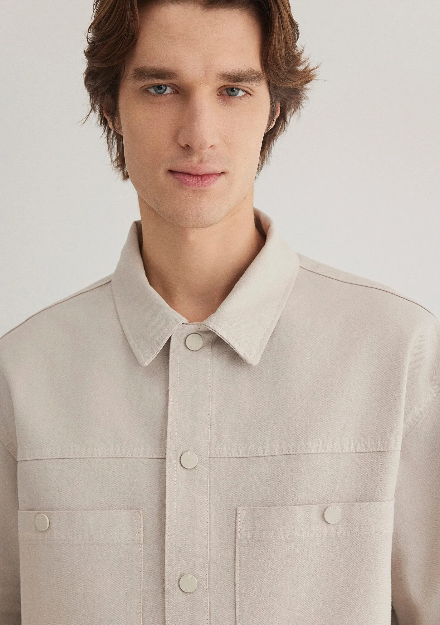 Pocket Detailed Brown Shirt