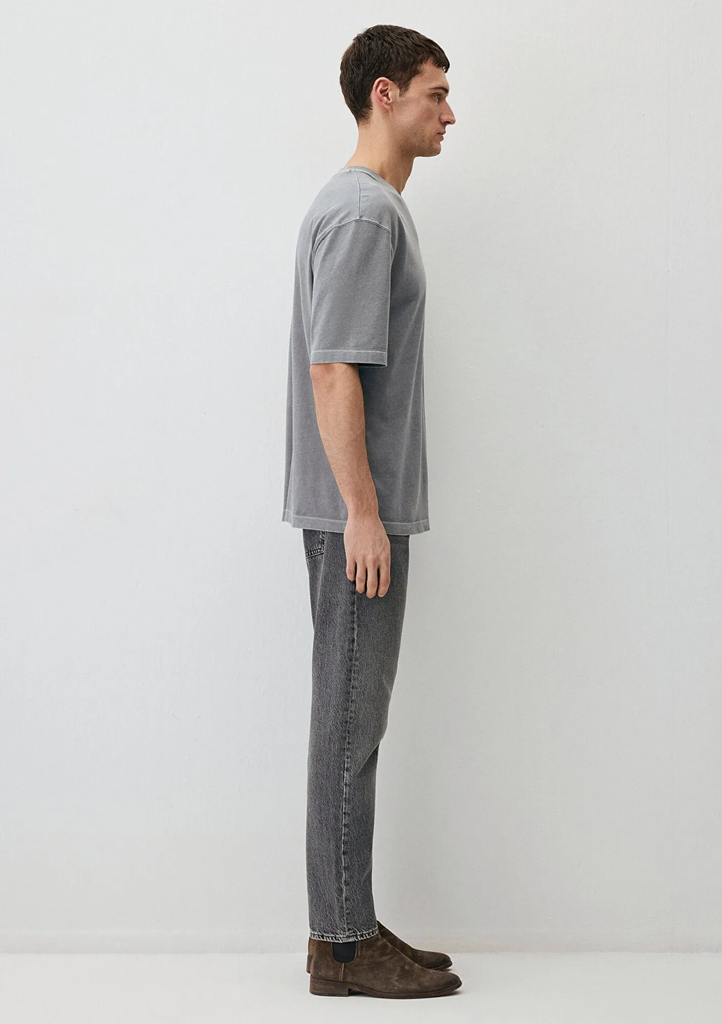 Pocket Detailed Gray T-Shirt
