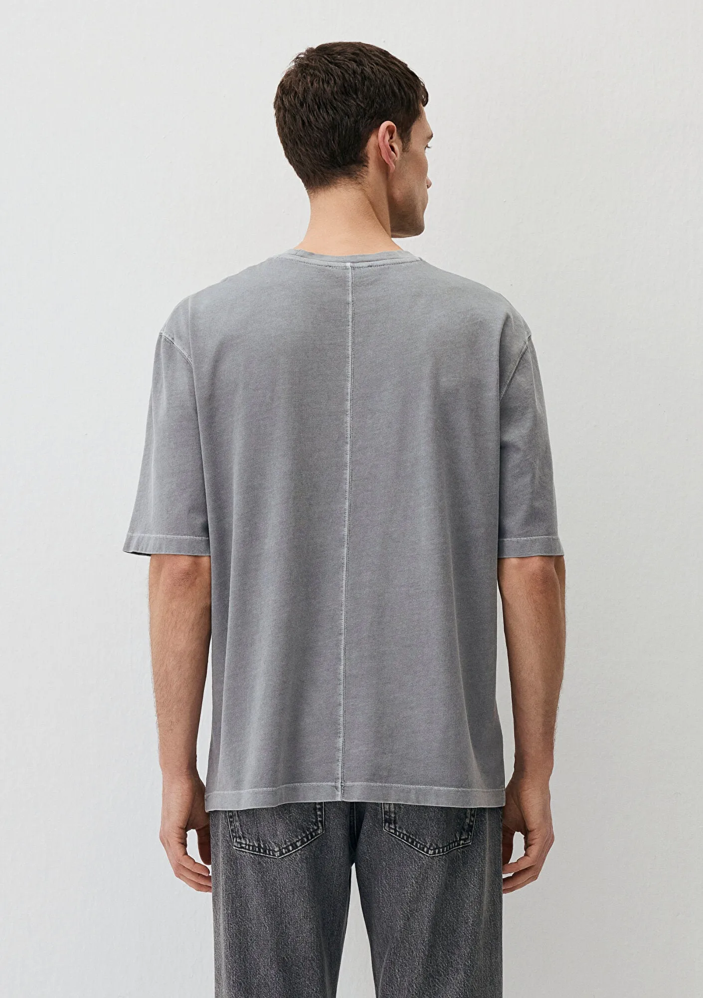 Pocket Detailed Gray T-Shirt