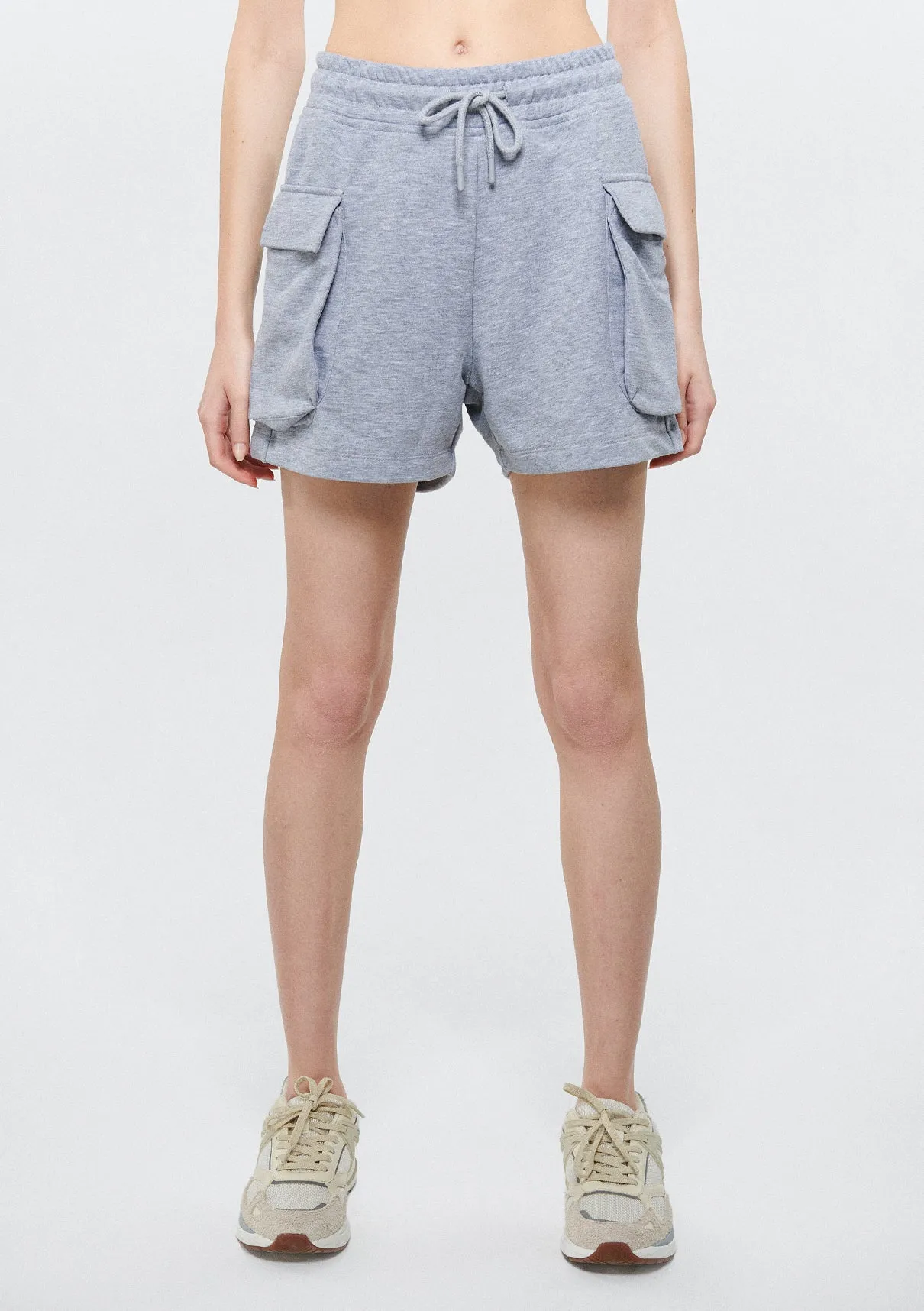 Pocket Detailed Grey Shorts