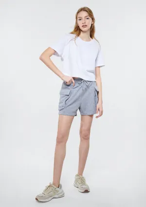 Pocket Detailed Grey Shorts
