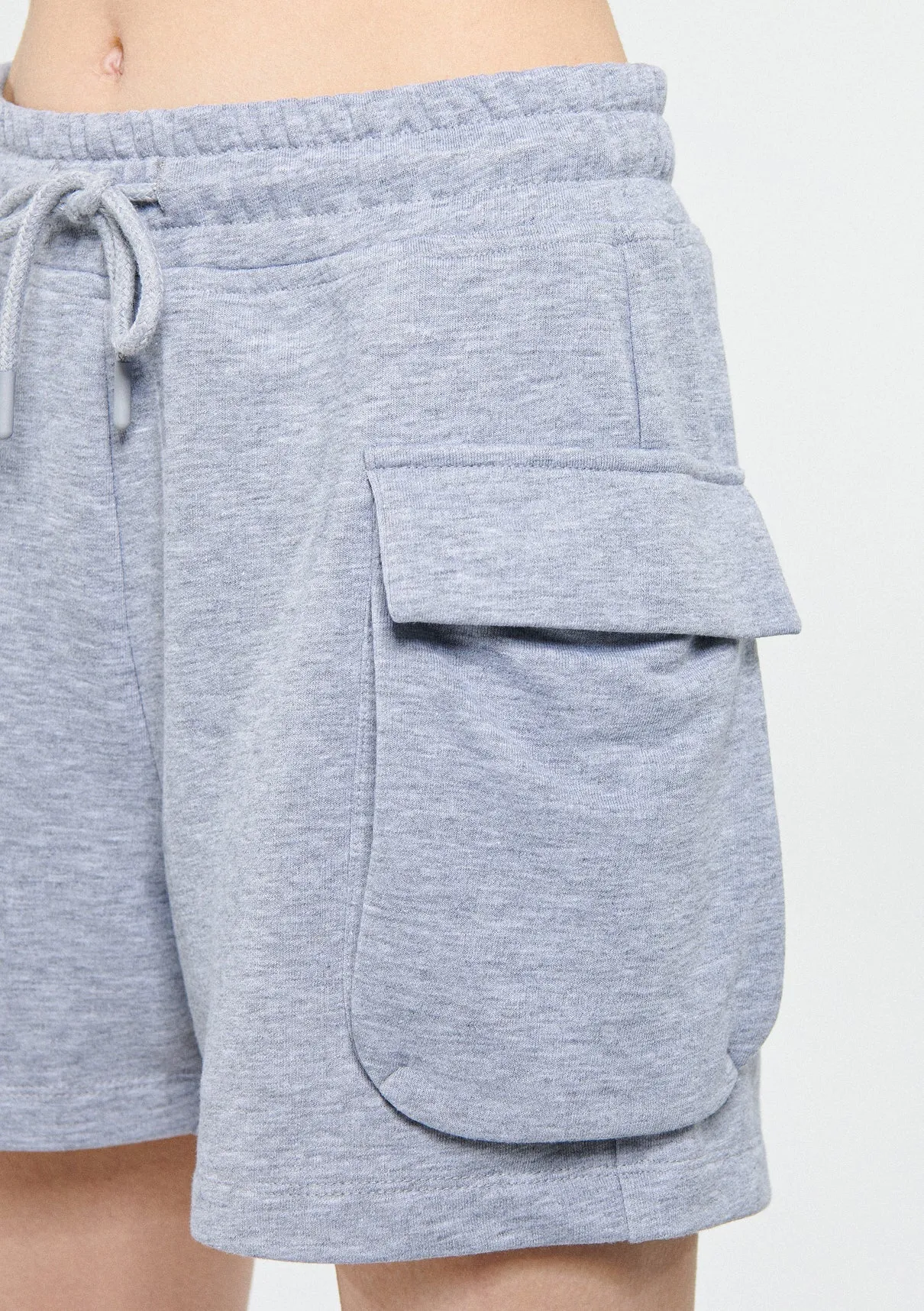 Pocket Detailed Grey Shorts