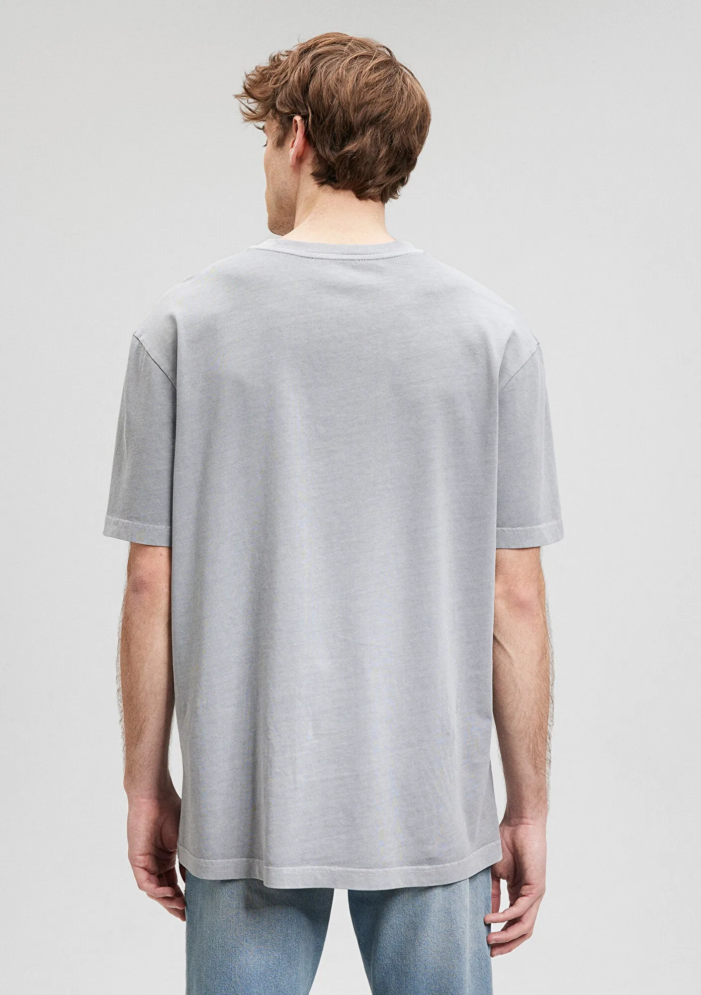 Pocket Detailed Grey T-Shirt