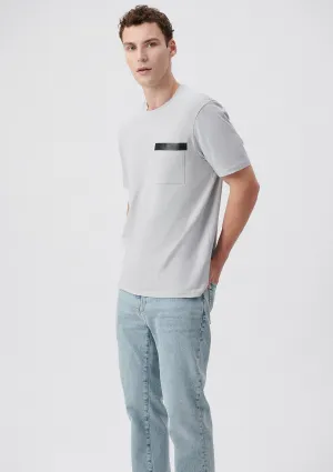 Pocket Detailed Grey T-Shirt