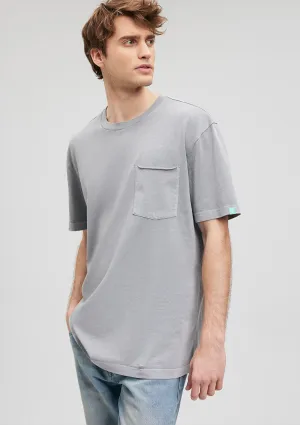 Pocket Detailed Grey T-Shirt