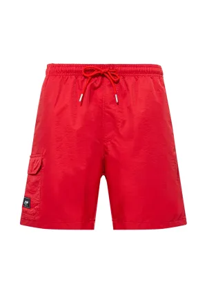 Pocket Detailed Red Trunks