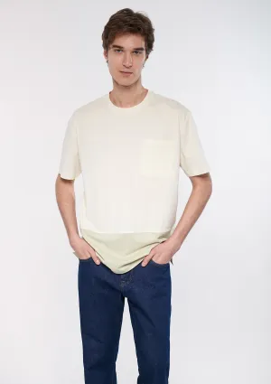 Pocket Detailed White T-Shirt