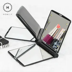 Pocket LED Travel Make Up Mirror