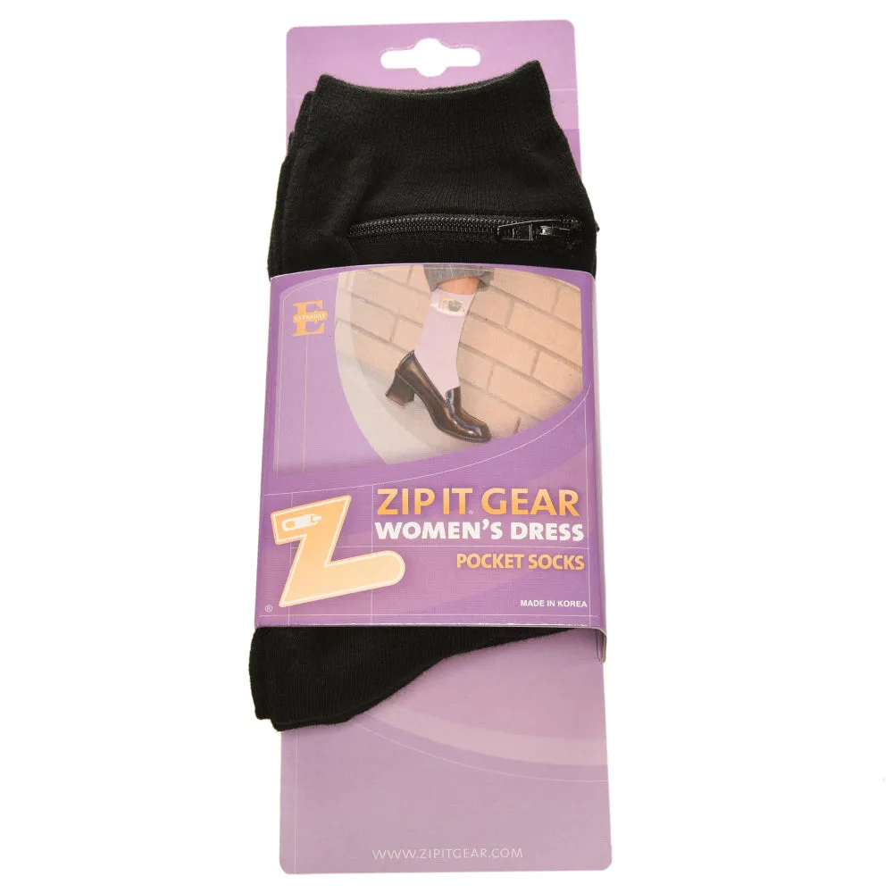 Pocket Socks®, Black Dress 3-Pack