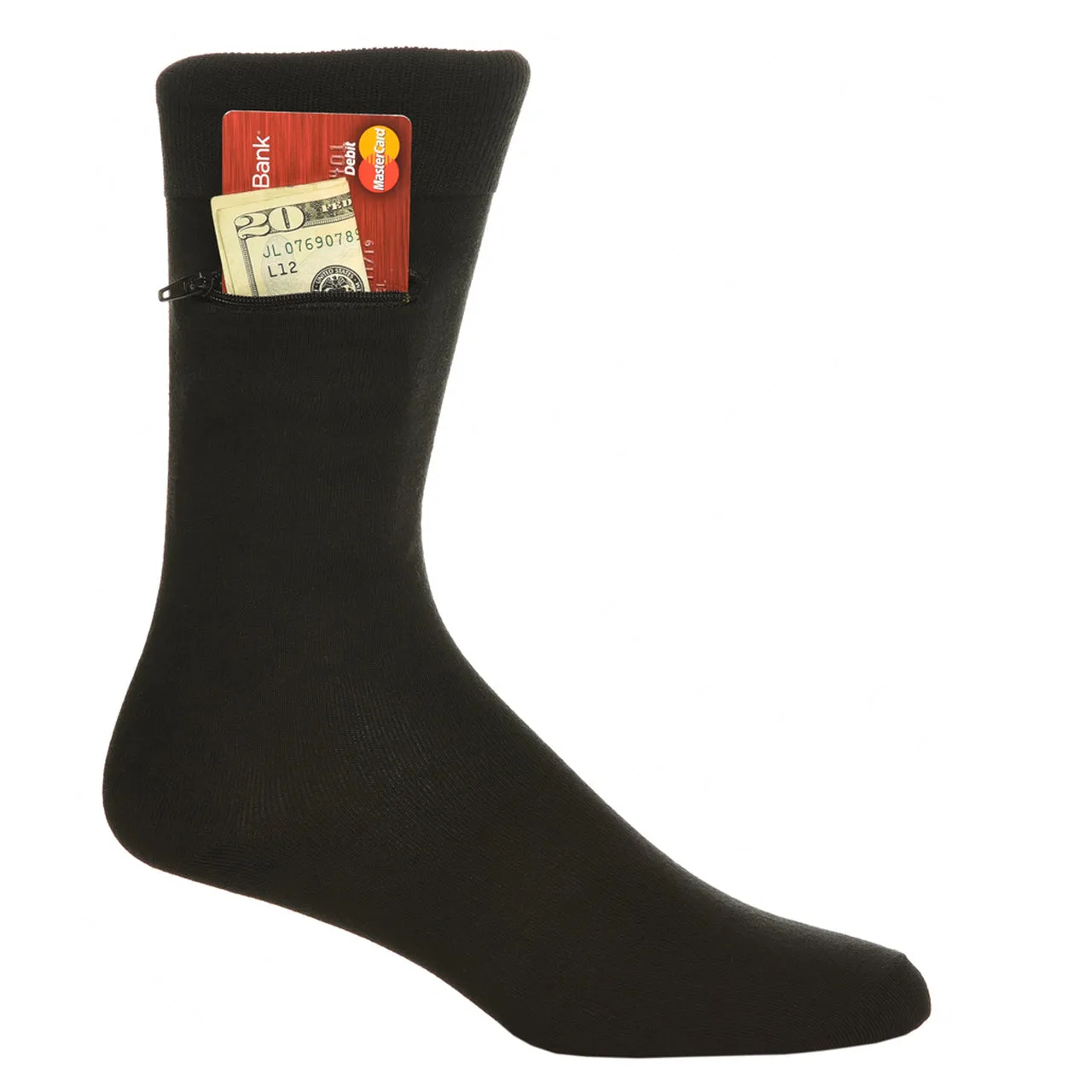 Pocket Socks®, Black Dress 3-Pack