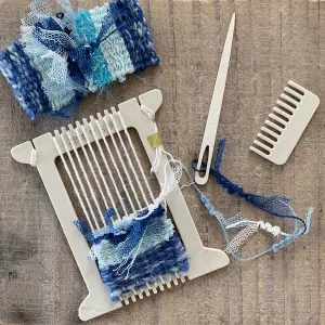 Pokeori Mini Loom Weaving Kit, Blue