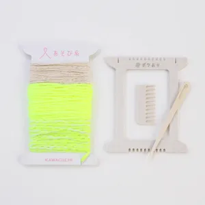 Pokeori Mini Loom Weaving Kit, Neon Yellow