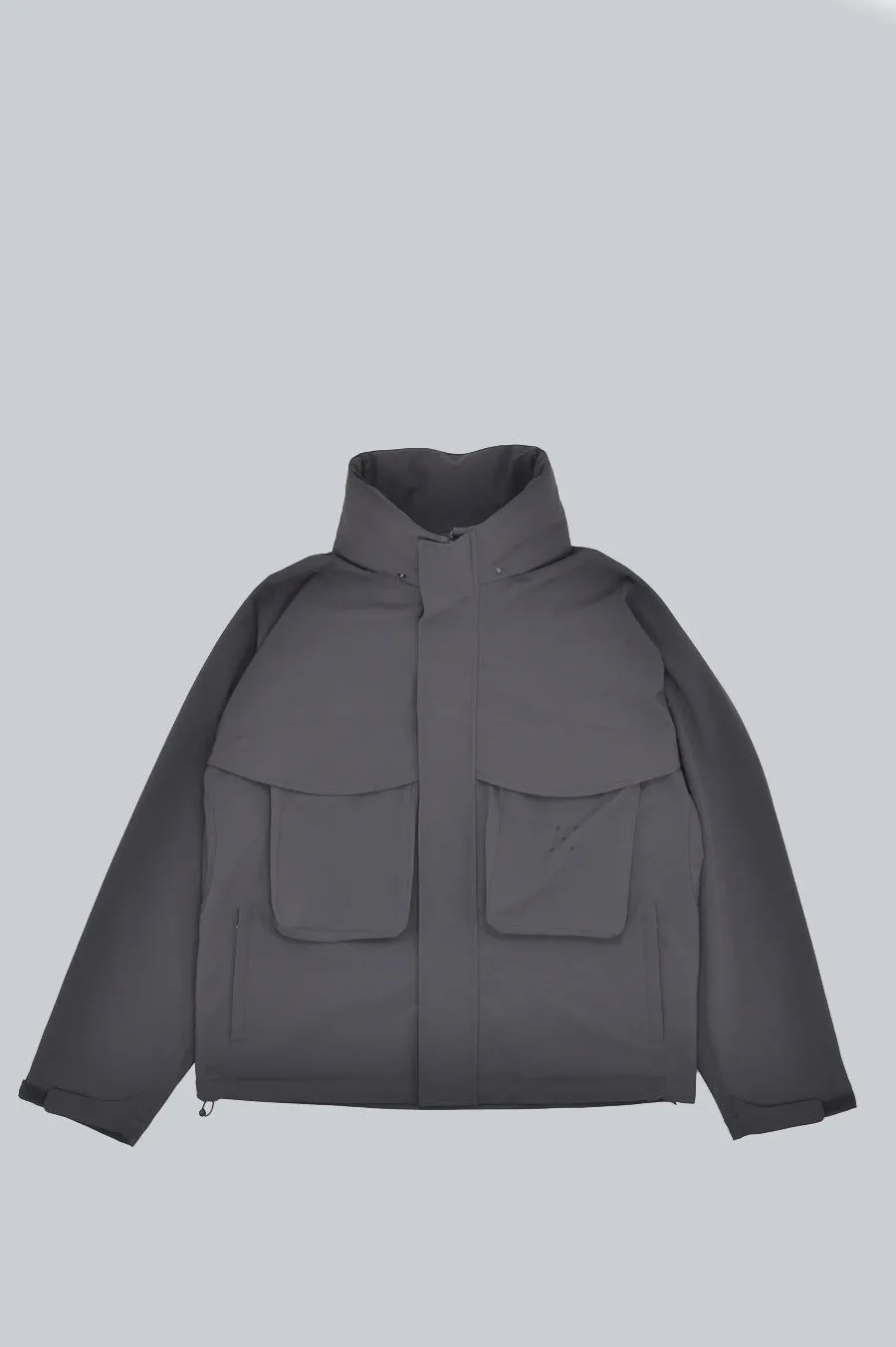 POP TRADING COMPANY SHELL JACKET CHARCOAL