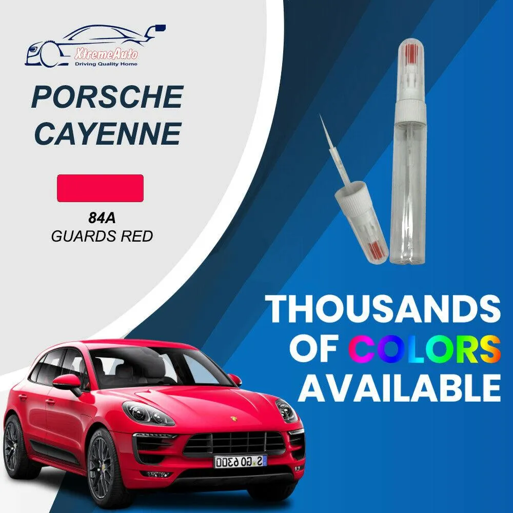 Porsche Cayenne, Premium Stone Chip Scratch Needle Touch Up Paint, All Colours
