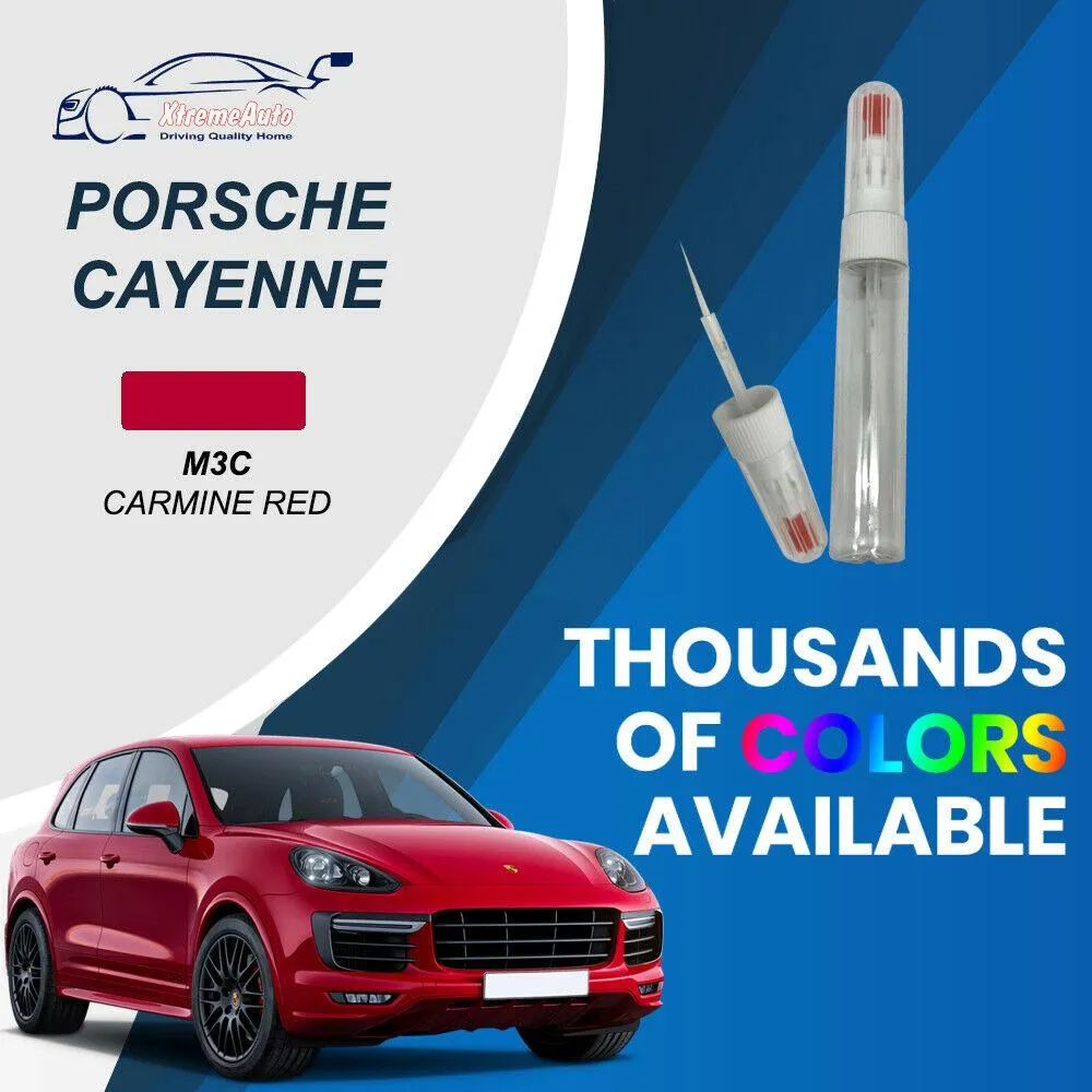 Porsche Cayenne, Premium Stone Chip Scratch Needle Touch Up Paint, All Colours
