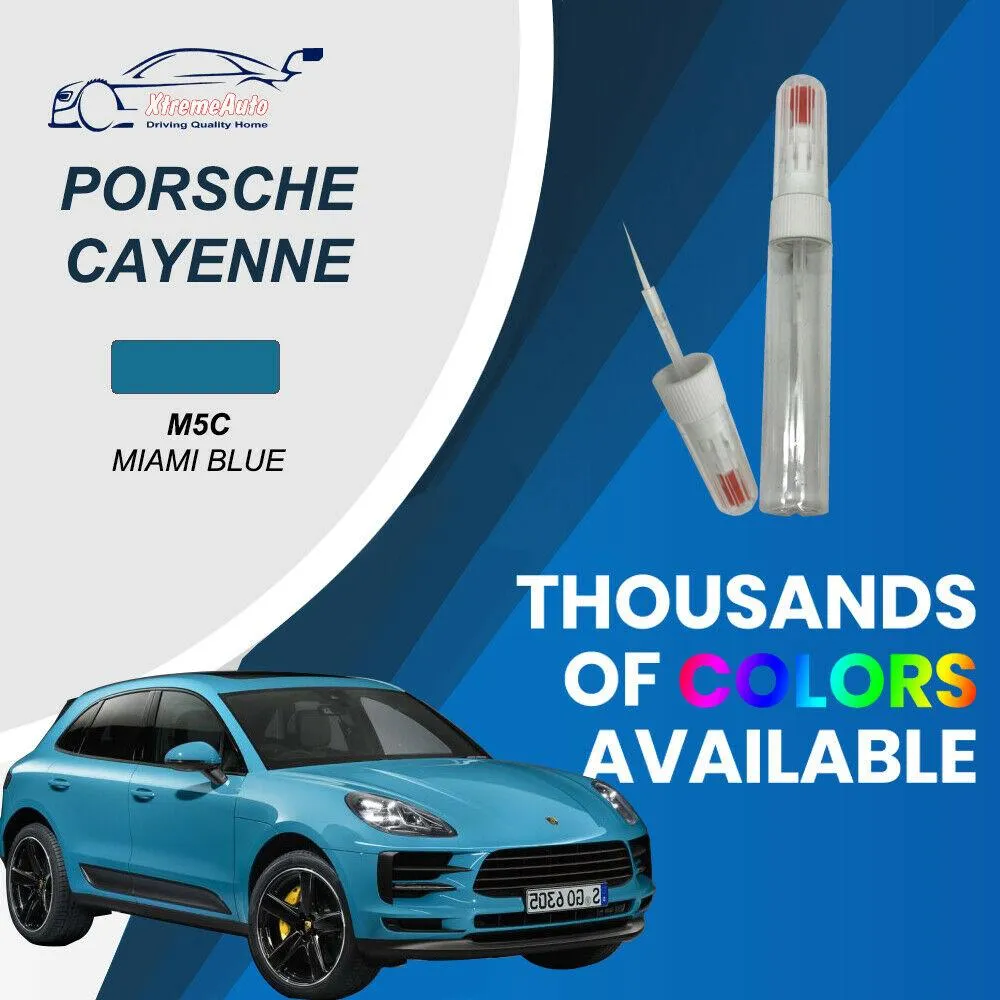 Porsche Cayenne, Premium Stone Chip Scratch Needle Touch Up Paint, All Colours