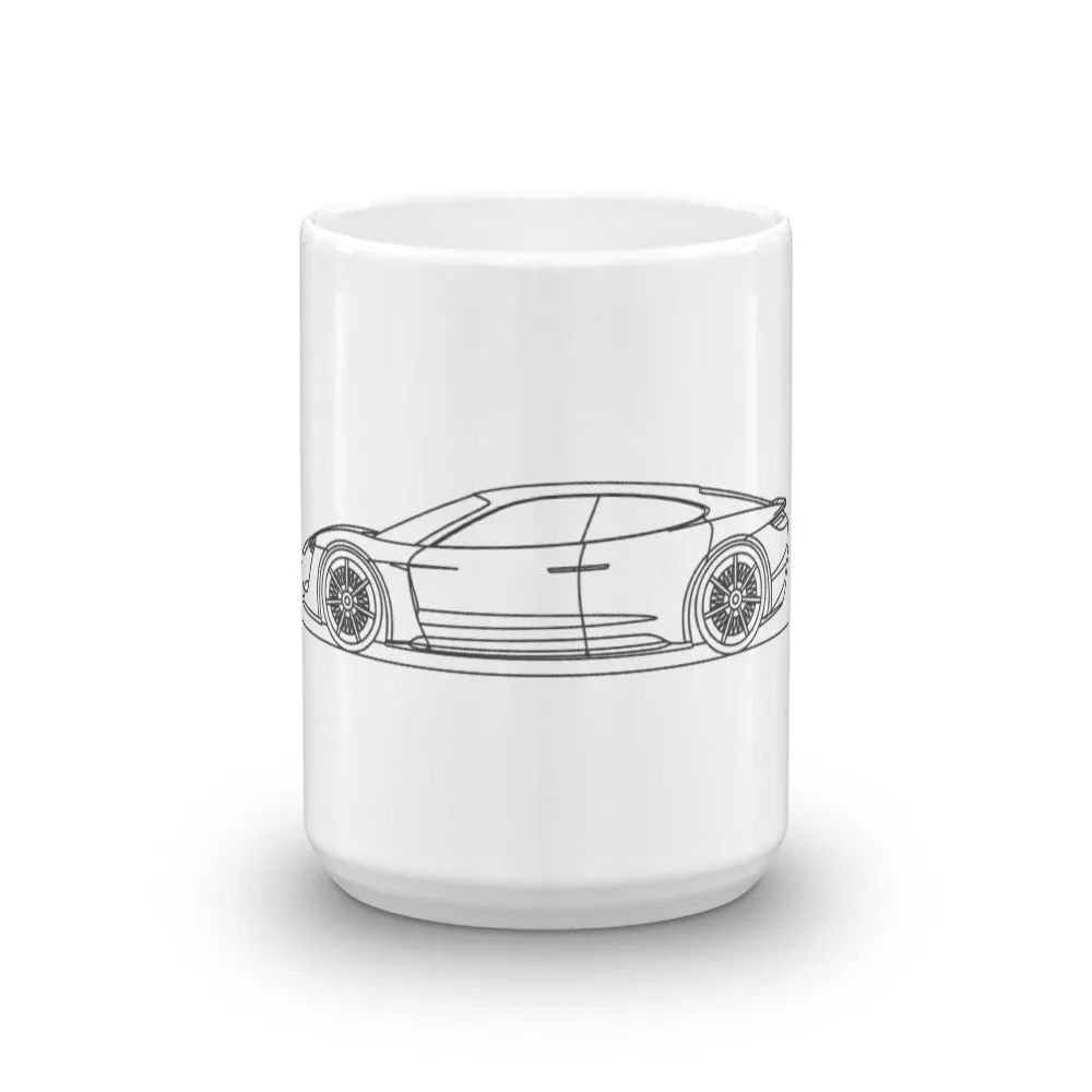 Porsche Mission E Silhouette Mug