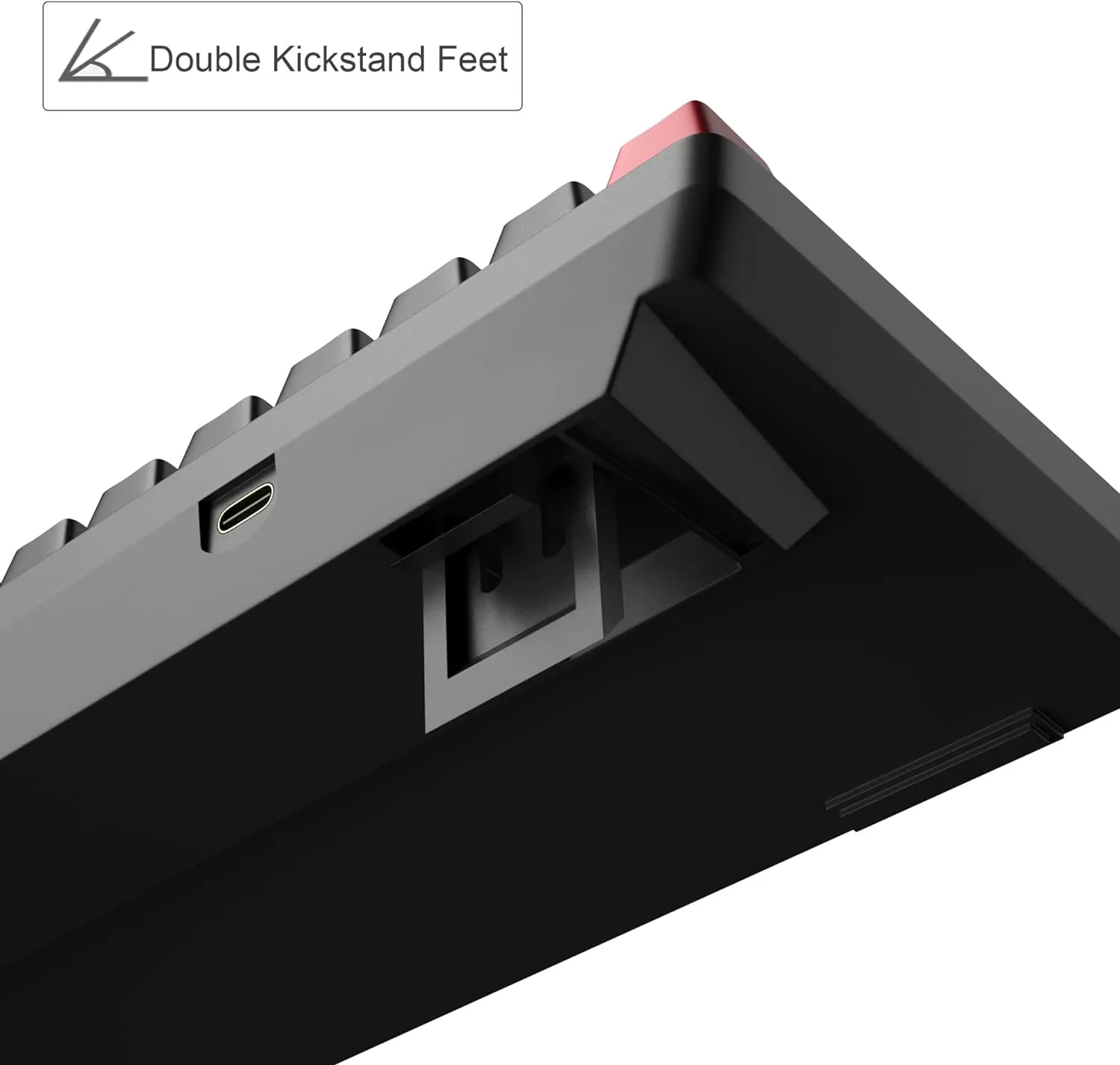 Portable Mechanical Gaming Keyboard LED Backlit Compact 68 Keyscaps